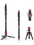 IFOOTAGE Cobra 3 Strike Monopod A150S-Ⅲ, Camera Monopod with Pedal Lock, Video Monopod with One-Step Quick Height Adjustment, Payload 11lb/5KG