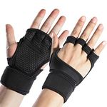 ketmart Workout Gloves for Men and Women | Weightlifting Gloves | Gym Gloves with Built-in Wrist Wraps for Men and Women-Best for Weightlifting, Gym Fitness, Bodybuilding(Free Size)