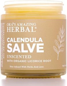Ora's Amazing Herbal Calendula Salve, Calendula Cream, Drawing Salve, Calendula Ointment, Coconut Free Salve Made with Organic Calendula and Licorice Root, 4 oz