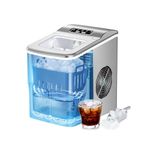 Techomey Bullet Ice Maker Countertop, 26 lbs/24h Nugget Ice Machine, Energy Efficient Portable Mini Chewable Ice Maker Machine for Home, Office, Bar, Party