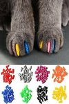 RvPaws 20 Colorful Cat Nail Caps – Soft Claws for Cats with Glue and Applicator – Protects Furniture (Small Size)