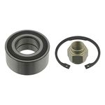 febi bilstein 24517 Wheel Bearing Kit with axle nut and circlip, pack of one