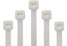 Nylon Cable TIE 16" - Off White Zip Self Locking Nylon - 400 MMx4.8MM Wire Tags (Pack of 100)