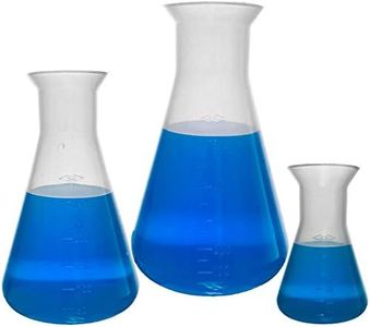 Plastic Erlenmeyer Flask Set - 3 Sizes - 50, 250, and 500ml, Karter Scientific 230C9