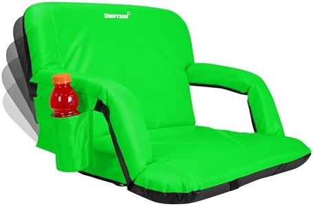Driftsun Extra Wide Stadium Seats with Back Support - Deluxe Foldable Stadium Chairs for Bleachers - Folding Waterproof Sport Chair Easy to Transport