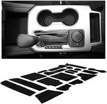 CupHolderHero fits Chevy Blazer Accessories 2019-2023 Premium Custom Interior Non-Slip Anti Dust Cup Holder Inserts, Center Console Liner Mats, Door Pocket Liners 19pc Set (Solid Black)