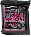 Ernie Ball Super Slinky Cobalt Electric Guitar Strings 3-pack, 9-42 Gauge (P03723)