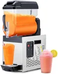 Acekool Commercial Slushy Machine, 12L/3.2 Gal Frozen Margarita Machine Smoothie, Self-Cleaning, 500W Stainless Steel Slushie Machine for Snow Melts, Cocktails, Homes, Coffee Shops, Restaurants