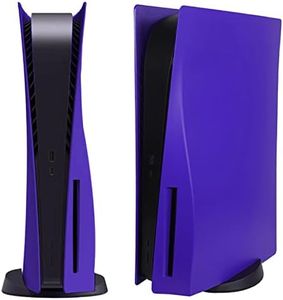 Disc Edition Face Plates Cover Skins Shell Panels for PS5 Console, Accessories for PlayStation 5 Protective Replacement Faceplates Dustproof Anti-Scratch (Purple)