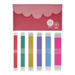 KNITPRO Knitting Needle Set, Zing (20cm) - Set of 6, Double Pointed, Aluminium, Colorful