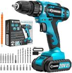 Saker Cordless Drill Set, 20V Elect