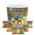 Haribo Gummy Candy Variety Pack, 100 Mini Bags, Jelly Gift Box - Halal