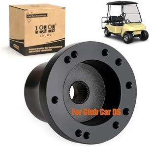 10L0L Golf Cart Steering Wheel Adapter Fits Club Car DS Golf cart - Black