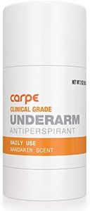 Carpe Clinical Strength Deodorant + Extra Effective Antiperspirant - Clinical Grade Solid Stick - Mandarin Scent - Combat Excessive Underarm Sweating + Hyperhidrosis