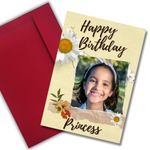 AanyaCentric Daughter BIrthday Personalized Photo Greeting Card For Daughter Printed Card Gifts For Daughter Customized Gift