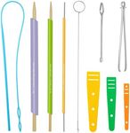 Fbshicung Quick Tube Fabric and Drawstring Threading Threader Set for Sewing Enthusiasts, Pros and Fashion Designers DIY Tools