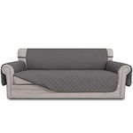 Easy-Going Sofa Slipcover Reversible Sofa Cover Furniture Protector Couch Cover with Elastic Straps for Pets Kids Children Dog Cat (Large, Gray/Gray)