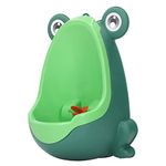 1Pc Plastic Children Urinal Funny Aiming Target Wall Mounted Potty Training Urinal with Suction Cup for Boys Toddlers (green)