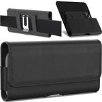 CoverON Holster for Nokia G400 G300 G200 G100 G10 C310 C300/ TCL 10 20 30 40 X XE XL V Revvl Stylus 5G/Vere Connect Wiko Voix, Phone Case Belt Clip Carrying Leather Pouch (with Case On)