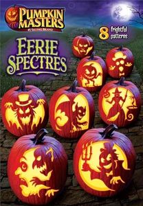 Pumpkin Masters Eerie Spectres Pumpkin Carving Pattern Book, 8 Frightful Patterns, Easy Pumpkin Carving, 4 Unique Pattern with 8 Patterns Total