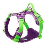 Truelove Dog Harness No Pull Nylon Reflective Soft Camouflage Pet Harness for Small Big Dogs Running Training TLH5653