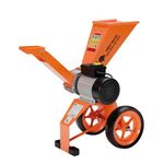 FM4DDE-ADJ 4HP Electric Wood Chipper – Compact, Direct Drive Design with Rotatable Hopper – Chips Wood up to 50mm (2 inches) – Anti-Blocking System for Smooth Chipping (Wood Chipper)