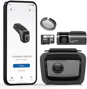 Thinkware 4K Dual Dash Cam, U3000 PRO Front & Rear with Sony STARVIS 2, Radar Parking, Super Night Vision 4.0, Wi‑Fi, GPS