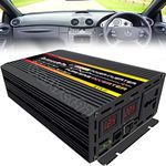 10000W Power Inverter DC 12V 24V 48V to AC 110V 220V Converter Pure Sine Wave with LED Display (12V-220V)