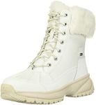UGG womens Snow Boot, White, 9 US