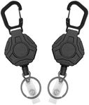 ZCOINS 2 Pack Retractable Keychain 