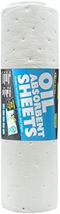 STAR BRITE High-Efficiency Oil Absorbent Sheets 5 Pack - Fuel & Grease Spill Cleaner for Shops, Boats, Engine Rooms - Water-Resistant, Easy Disposal - 15" x 19" (091845)
