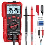 Proster Digital Multimeter 6000 Counts TRMS Auto Range NCV Detector DC AC Voltage Current Meter Temperature Capacitance Resistance Diode Continuity Tester