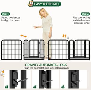 Yaheetech 6-Panel Dog Playpen – Indoor/Outdoor Pet Fence