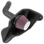 K&N Cold Air Intake Kit: Increase Acceleration & Engine Growl, Guaranteed to Increase Horsepower up to 7HP: Compatible with 3.7L, V6, 2015-2017 FORD (Mustang), 57-2594