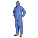 Pioneer V7014540-2XL Flame Resistant SMS Disposable Coverall - Chemical Protective, 2XL,Blue