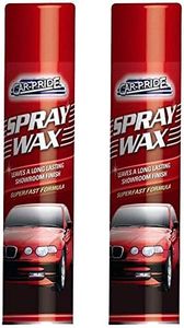 Car Pride 2 x Spray Wax Polish - Excellent Quality - Leaves Long Lasting Showroom Shine Finish