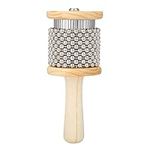 Wooden Cabasa, Percussion Instruments with Metal Beads for Adults Student Kids Hand Shaker Cabasa Wooden Handle CabasaMusic Instrument Latin percussion Cabasa Small