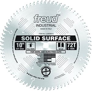 Freud LU95M010: 10" x 72T Solid Surface Blade