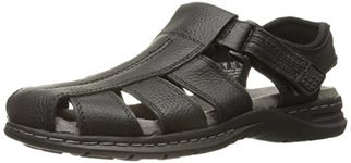 Dr. Scholl's Men's Gaston Fisherman Sandal, Black, 10 M US