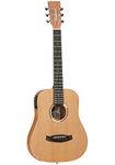 Tanglewood Roadster II TWR2 TE Semi Acoustic Guitar, 6 Strings, Travel, Natural Satin Finish