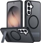 SPIDERCASE Magnetic for Samsung Galaxy S26 Case, [3 Stand Ways][ Military Grade Drop Protection] with Invisible Stand Shockproof Slim Case for Samsung Galaxy S26 6.3 inch, Black