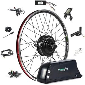 EBIKELING 36V 750W Waterproof Electric Bike Conversion Kit with 26" Front Wheel, Ebike Conversion Kit with Battery 36V 13AH Dolphin, Add On Electric Bike Kit for Effortless Riding