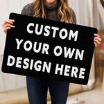 Custom Your Text Design Personalized Picture Welcome Doormat Gift Home Decoration Mat Outdoor Indoor Rug Funny Entry Decor Indoor/Outdoor Area Rug 23.6"x15.7"or 30"x18"