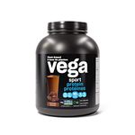 Vega Sport Protein Vegan Protein Powder, Chocolate (45 Servings) BCAAs, Amino Acid, Keto Friendly, Tart Cherry, Gluten Free, Non GMO Pea Protein for Women and Men 1.98kg (Packaging May Vary)