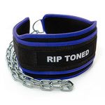 Rip Toned Dip Belt for Weight lifting, Pull Ups, Dips, Chin Ups - 36" Heavy Duty Steel Chain - Weight Belt with Chain for Weight Lifting, Powerlifting, and Strength Training