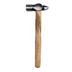 Eastman American Type/Cross Pen Hammers with Seasoned Wood Handle Fitting For Home Industrial & Professional Use, Drop Forged Steel 100 Gms Brown And Gray (E-2065)