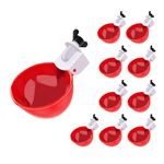 10 Pcs Chicken Feeder and Drinker, Chicken Feeder Cup, Poultry Farm Equipment Poultry Automatic Drinking Bowl