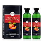Fruit Vinegar Hair Dye Color for Both Men, Women, Natural & Ammonia Free Color Dye for Men & Women Black Hair (500ml x 2) - Black