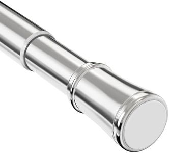 1PC Extendable Curtain Rod Extendable Window Tension Rod No Drilling Shower Curtain Pole, Tension Rod for Curtains, Kitchen, Closet, Hanging Pole No Tool Require (50-80CM/19.7-35.4Inch,Silver）