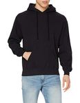 Fruit of the Loom 62-208-0 Men's Classic Hooded Sweatshirt, Black,XX-Large